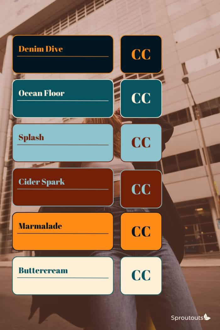 Denim & Marmalade - Brand Palette Guide